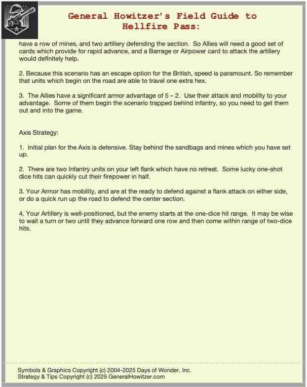 Scenario Field Guide: Hellfire Pass - Image 5